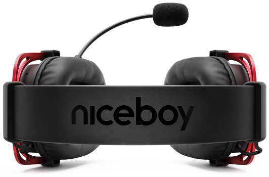 Niceboy ORYX X700 Legend, odnímatelný mikrofon, připojení USB 3,5mm jack, software Oryx, pohodlné nastavitelné náušníky ovladač na kabelu