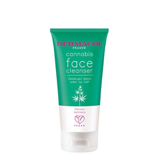 Dermacol Zklidňující čisticí krém na tvář s konopným olejem Cannabis (Face Cleanser) 150 ml