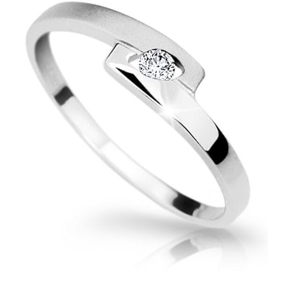 Cutie Diamonds Elegantní prsten z bílého zlata s briliantem DZ6725-1284-00-X-2