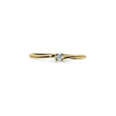 Cutie Diamonds Třpytivý prsten ze žlutého zlata s briliantem DZ6733-2948-00-X-1 (Obvod 49 mm)