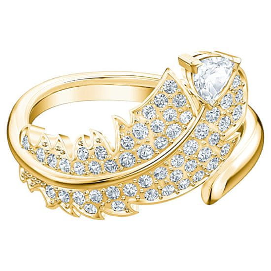 Swarovski Pozlacený prsten s krystaly Nice 55157
