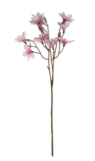 EverGreen Magnolie větev x3, výška 70 cm světlá fialová