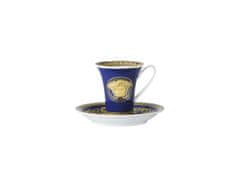 Rosenthal Versace ROSENTHAL VERSACE MEDUSA BLUE Espresso šálek s podšálkem