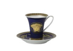 Rosenthal Versace ROSENTHAL VERSACE MEDUSA BLUE Kávový šálek s podšálkem
