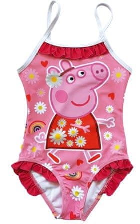 Disney dívčí jednodílné plavky Peppa Pig PP13455 116 - 122 růžová