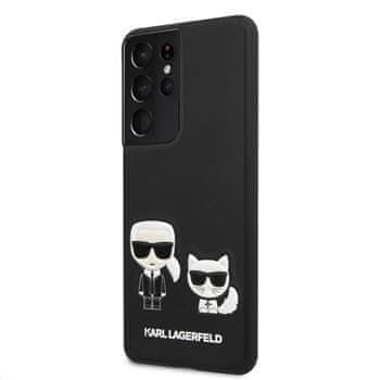 Karl Lagerfeld PU Karl &Choupette kryt pro Samsung Galaxy S21 Ultra KLHCS21LPCUSKCBK, černý
