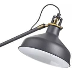 Emos Stolní lampa HARRY na žárovku E27, tmavě šedá