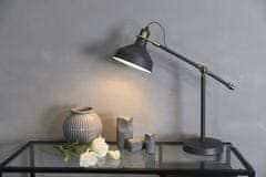 Emos Stolní lampa HARRY na žárovku E27, tmavě šedá