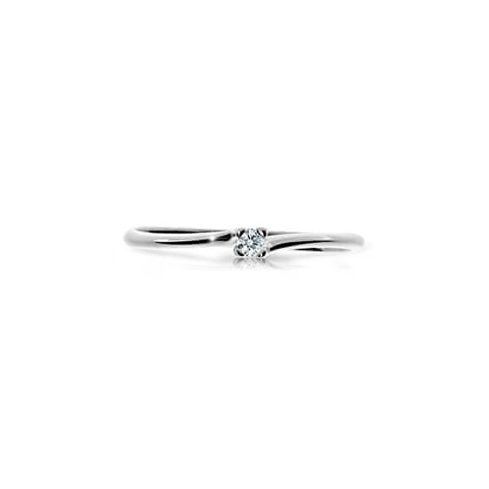 Cutie Diamonds Třpytivý prsten z bílého zlata s briliantem DZ6733-2948-00-X-2