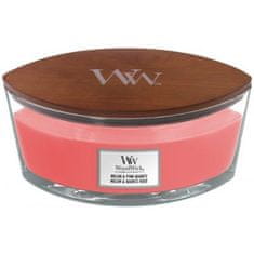 Woodwick Vonná svíčka loď Melon & Pink Quartz 453,6 g