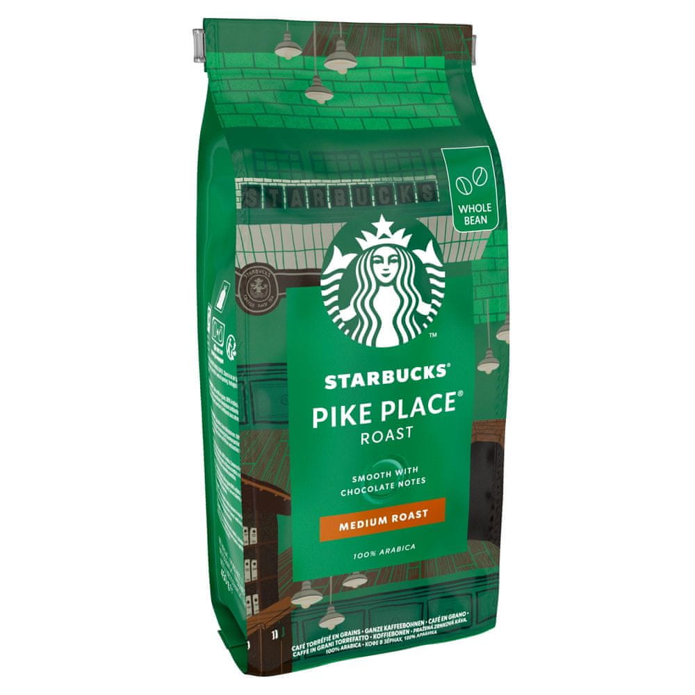 Levně Starbucks Pike Place Espresso Roast, zrnková káva, 450 g