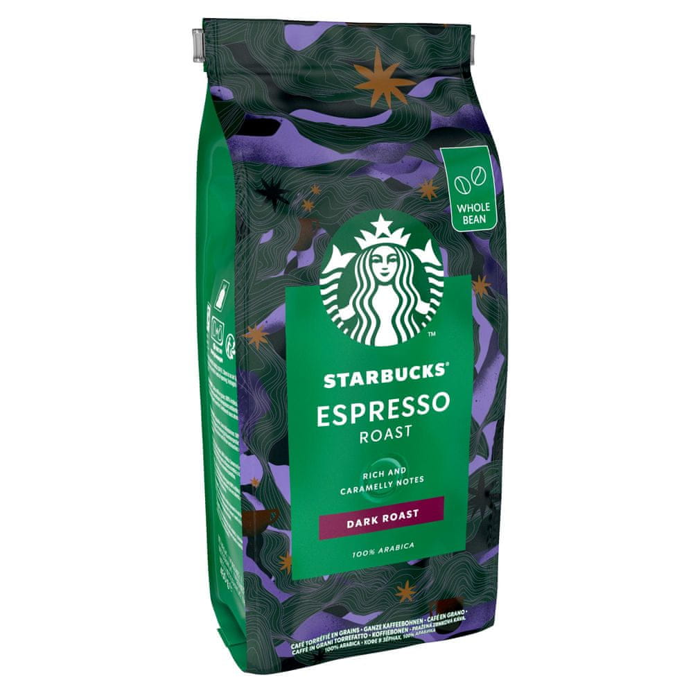 Levně Starbucks Espresso Roast, zrnková káva, 450 g