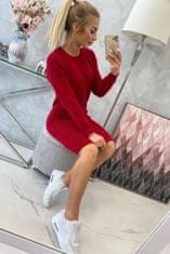 Kesi Dámské svetrové šaty Shanwen červená Univerzální