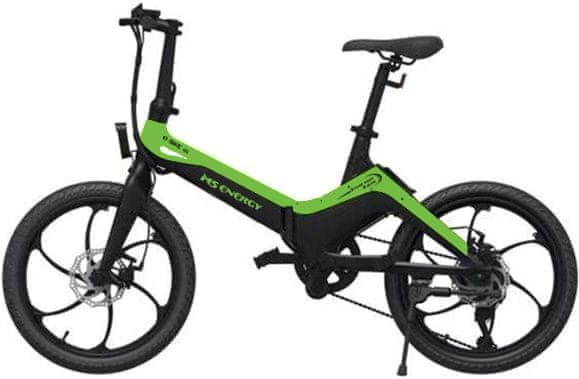 Levně MS ENERGY E-bike i10, black green