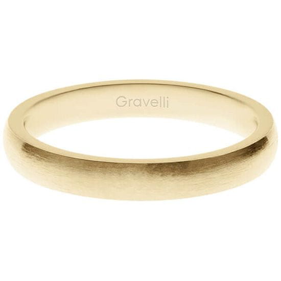 Gravelli Pozlacený prsten z ušlechtilé oceli Precious GJRWYGX106