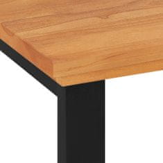 shumee Psací stůl 120 x 45 x 75 cm masivní teakové dřevo