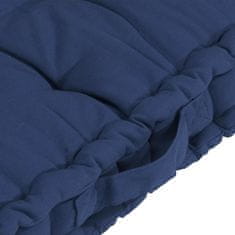 Greatstore Podušky na nábytek z palet 7 ks světle námořnické modré bavlna
