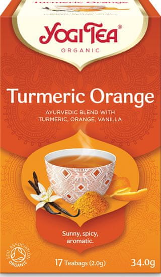 Yogi Tea Bio Kurkuma Pomeranč 17 x 2 g