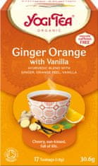 Yogi Tea Bio Zázvor Pomeranč s vanilkou 17 x 1,8 g