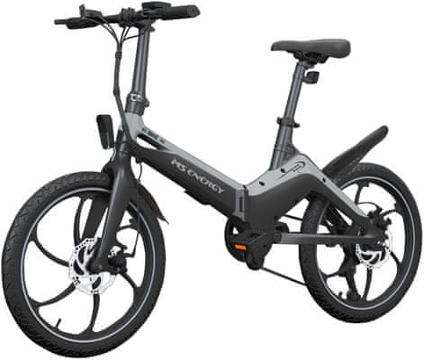 Elektrické skládací kolo MS Energy E-bike i10 kompaktní ebike LCD displej jízdní režimy odnímatelná baterie dlouhý dojezd skládací konstrukce LED osvětlení Shimano výbava osazení Shimano mechanické kotoučové brzdy