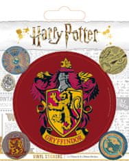 CurePink Samolepky Harry Potter: Nebelvír Arch 5 kusů (10 x 12,5 cm)