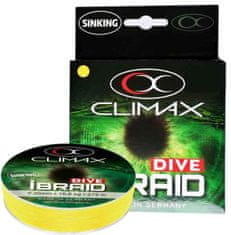 Climax Potápivá šňůra iBraid DIVE žlutá 135m 0,08mm 3,2kg