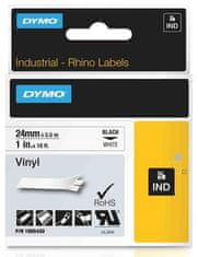 Dymo vinylová páska RHINO D1 24 mm x 5,5 m, černá na bílé, 1805430