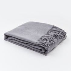 Cozy Blankets Vlněný pléd Merino 140x200 cm šedá