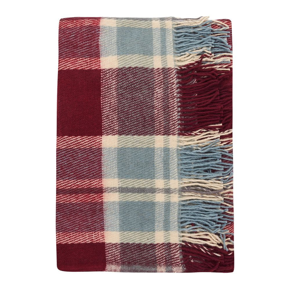Cozy Blankets Bavlněný pléd NW 140x200 cm modrá/červená