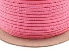 Kraftika 100m růžová světlá oděvní šňůra pes 4mm