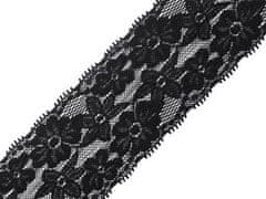 Kraftika 13.5m black elastická krajka / vsadka šíře 60mm