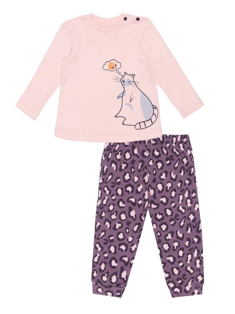 WINKIKI dívčí pyžamo Cute Cat WNG02823-210 80 růžová