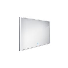 NIMCO Zrcadlo do koupelny 100x70 s osvětlením v tenkém rámu po obvodu, dotykový spínač NIMCO ZP 13004V