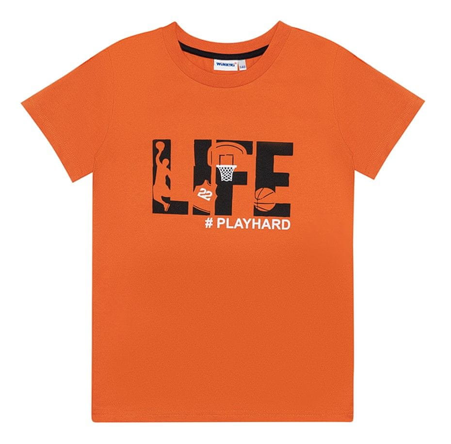 WINKIKI chlapecké tričko Life WJB11975-360 134 oranžová