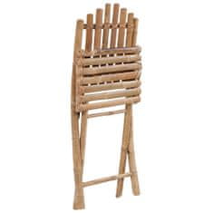 Vidaxl Skládací zahradní židle s poduškami 2 ks bambus