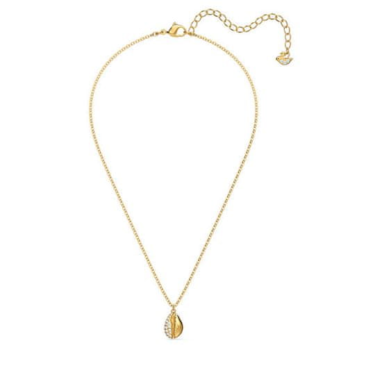 Swarovski Pozlacený náhrdelník s přívěskem ve tvaru mušle Shell 5537917, 5522886