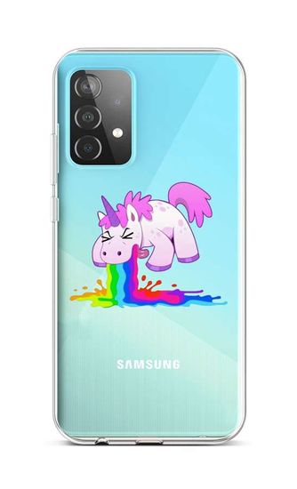 TopQ Kryt Samsung A52 silikon Rainbow Splash 57406