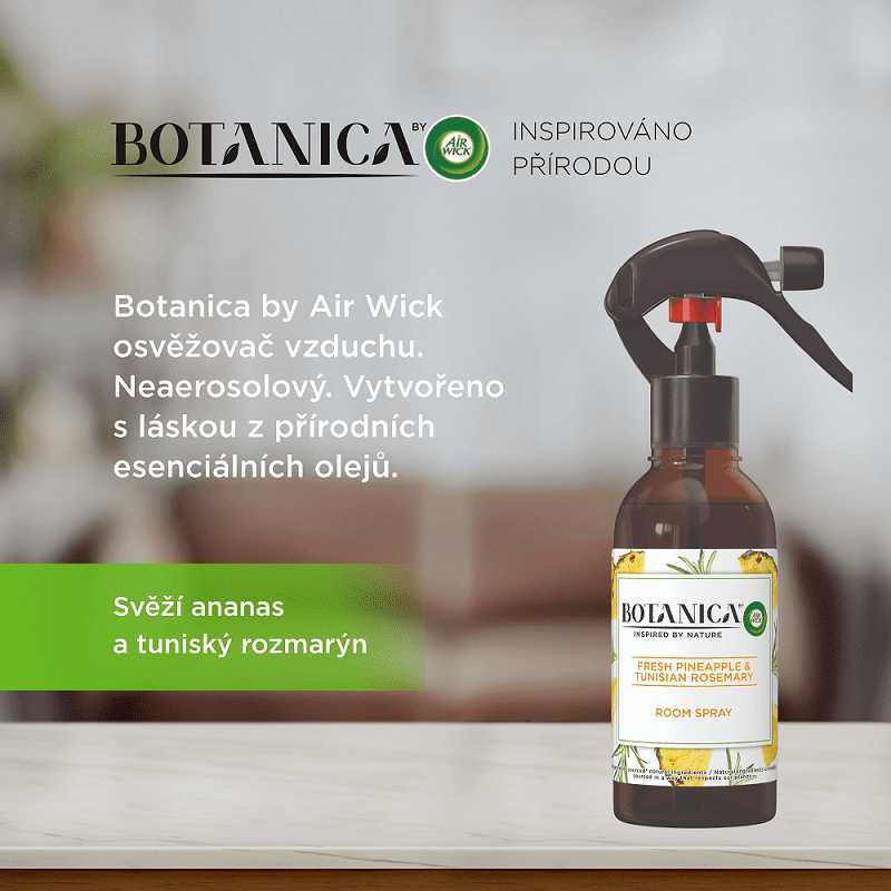 Levně Air wick Botanica by Air Wick osvěžovač vzduchu - Svěží ananas a tuniský rozmarýn 237 ml