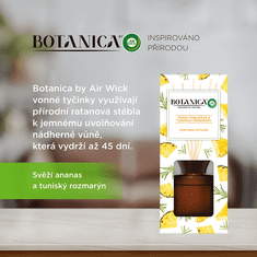 Botanica by Air Wick Vonné tyčinky - Svěží ananas a tuniský rozmarýn 80ml