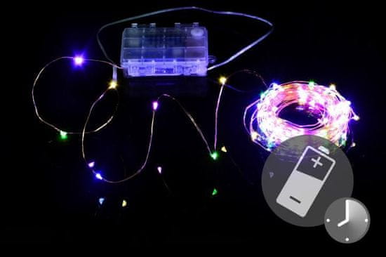 shumee LED osvětlení - měděný drát, 100 LED, barevné