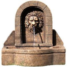 Greatstore Zahradní kašna - fontána lví hlava 50 x 54 x 29 cm