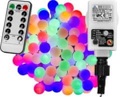 Greatstore Párty osvětlení - 10 m, 100 LED diod, barevné + ovladač