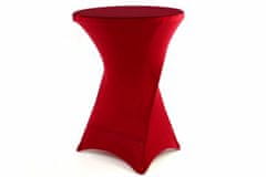 shumee Potah pro vysoký stůl - elastický, vínově červený 80 x 80 x 110 cm