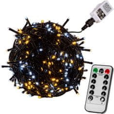 shumee VOLTRONIC Vánoční řetěz 5 m,50 LED,teple/stud.bílý + ovladač