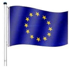 shumee Vlajkový stožár vč. vlajky Evropská unie - 650 cm