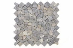Greatstore Mramorová mozaika DIVERO šedá 1 m2