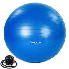 shumee MOVIT Gymnastický míč s nožní pumpou, 85 cm, modrý