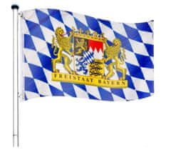 shumee Vlajkový stožár vč. vlajky Bavorsko - 650 cm