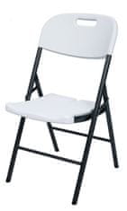 shumee Cateringová skládací židle - 87 x 53 x 46 cm, bílá