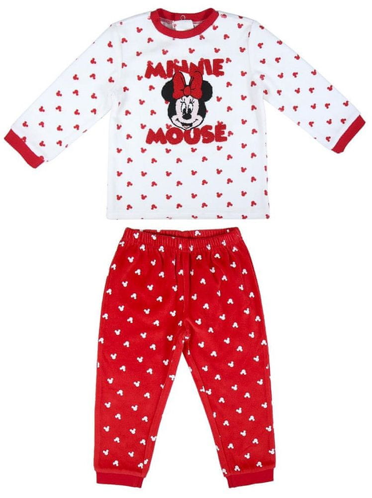 Disney dívčí pyžamo Minnie 2200006158 92 červená